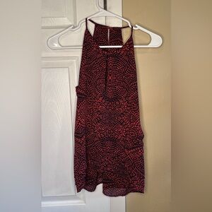 Banana Republic Black and Red Patterned top